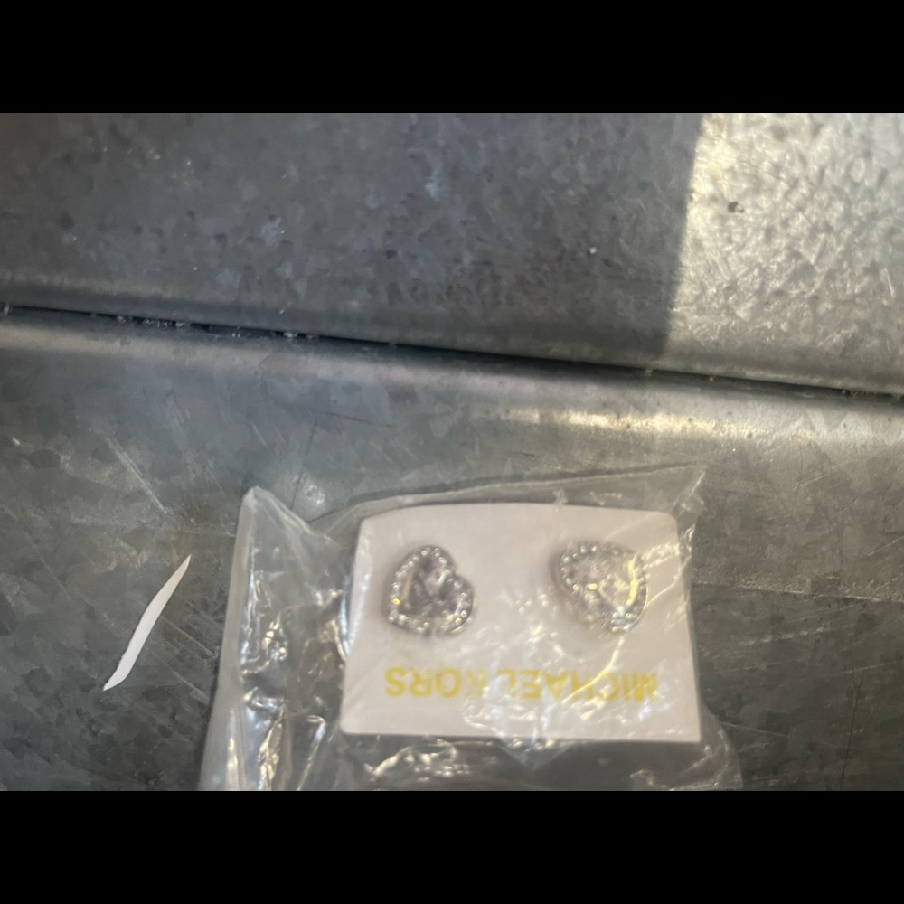 NEW Michael kors SILVER earrings